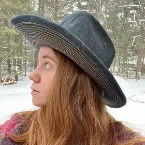 Chapeau Cowboy Vintage Levi's Années 70 – Daim Marron – Taille 7
